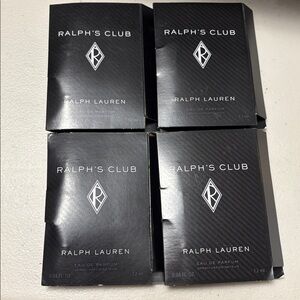 New 4 Ralph’s Club Men’s Ralph Lauren Eau de Parfum Cologne 4 Sample 0.04 each
